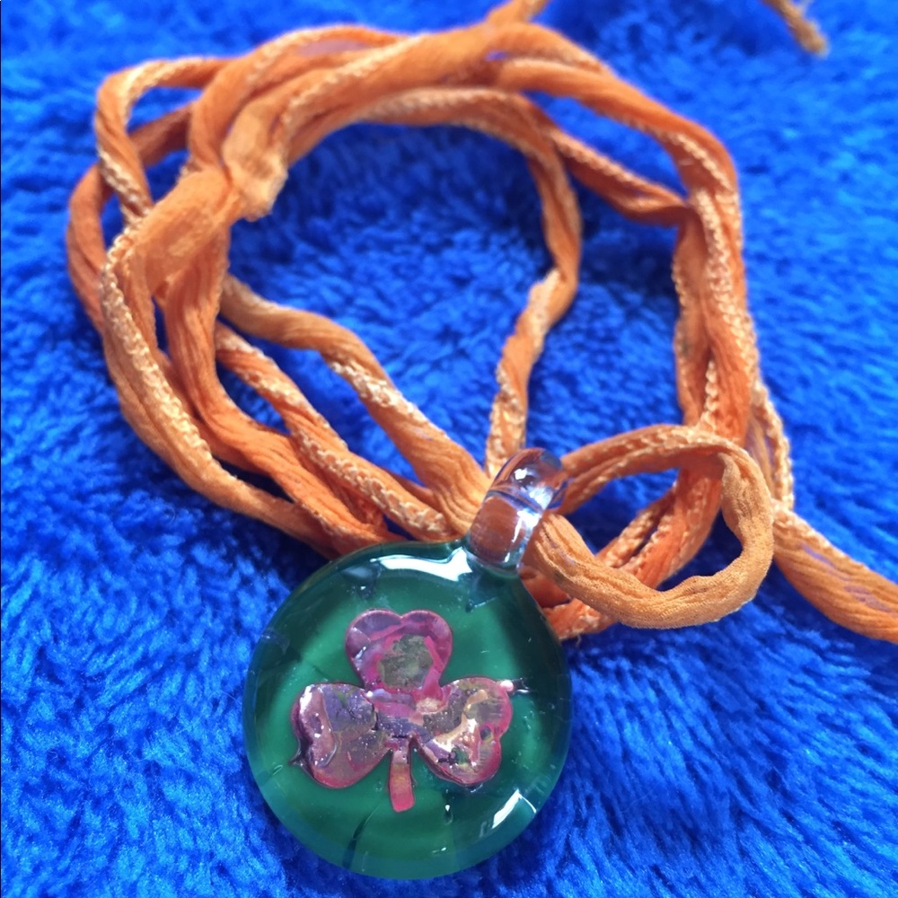 Glass Clover Pendant